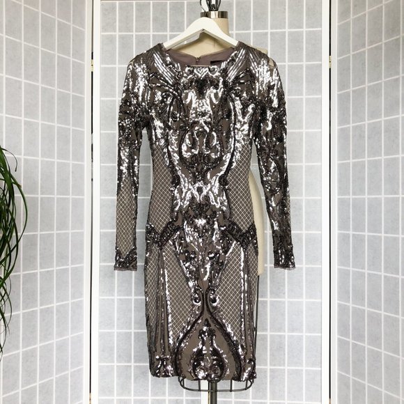 Aqua Dresses Aqua Sequin Balmain Style Dress Poshmark